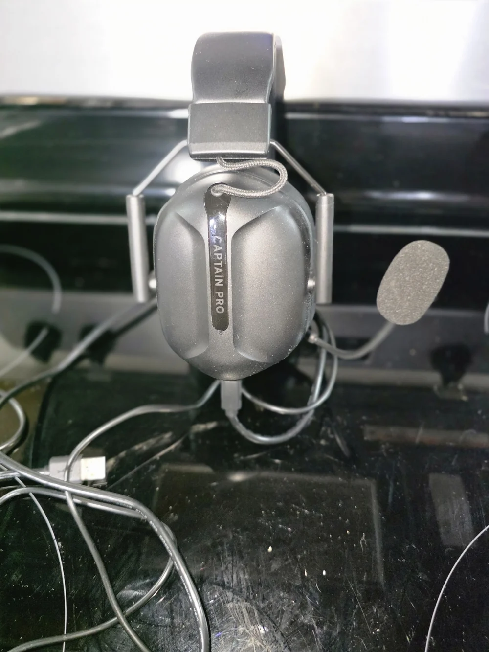 Wired Over-Ear Headset with Microphone - Black